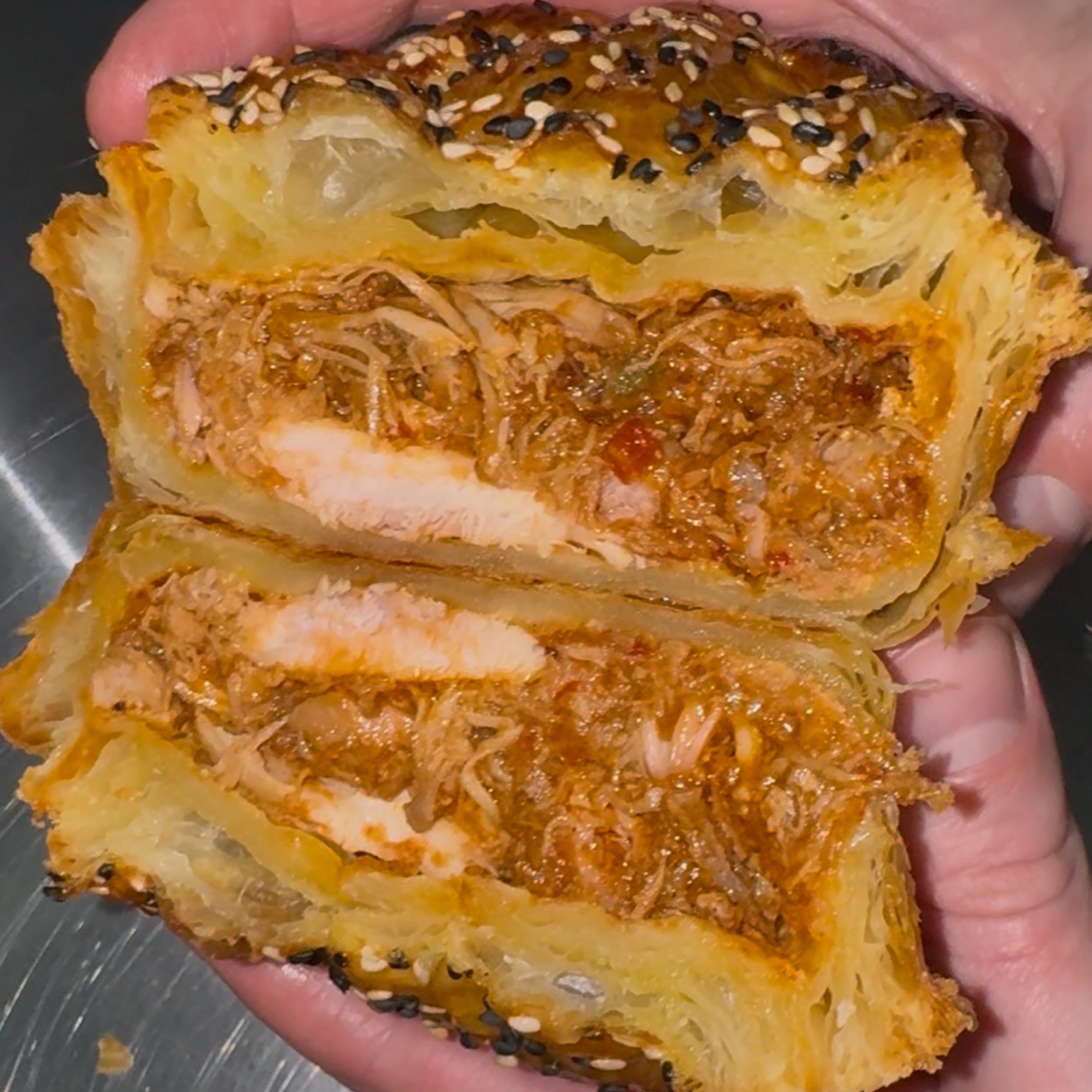 MLK Deli MJ's Pie with Uzbek-style chicken filling