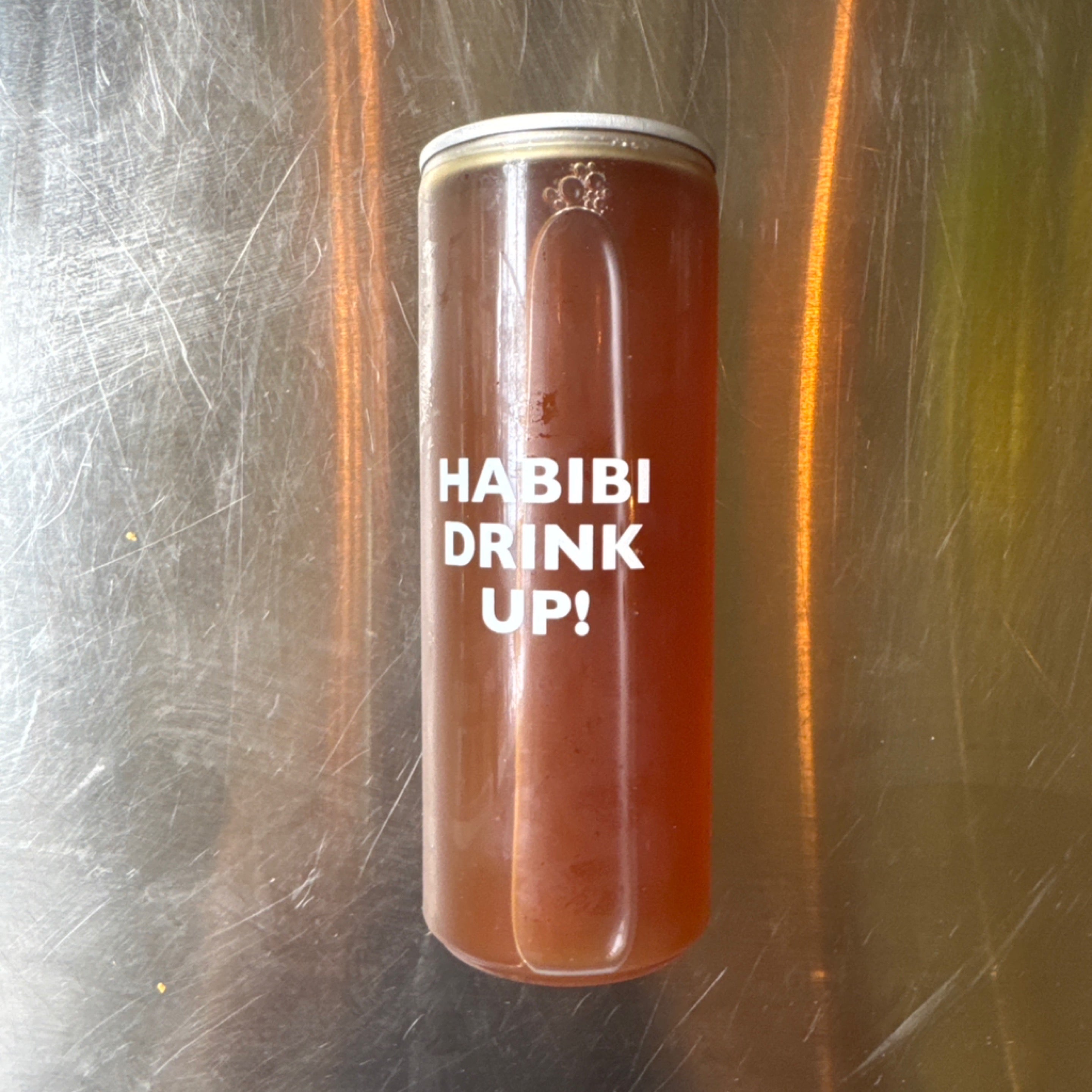 MLK Deli house peach iced tea